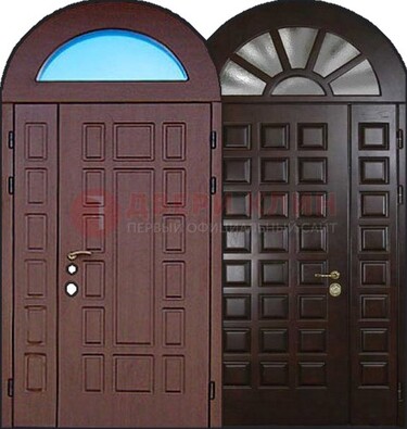 Стальная арочная дверь ДА-8 для административного здания в Саранске