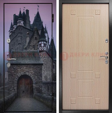 Входная металлическая дверь с фотопечатью замка ДФ-38 в Орехово-Зуево
