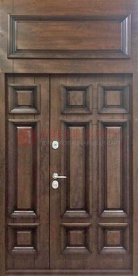 Классическая входная дверь с верхней фрамугой ДФГ-15 в Саранске