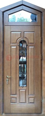 Железная дверь Винорит с фрамугой для частного дома ДФГ-34 в Саранске