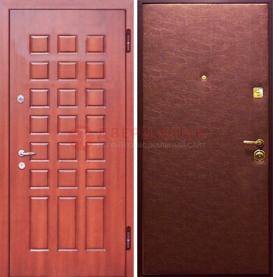 Входная дверь с МДФ и винилискожей ДМ-178 для офиса в Саранске