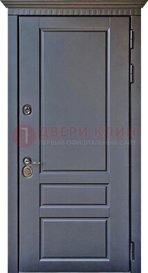 Тёмная входная дверь для коттеджа с МДФ ДМ-528 в Саранске