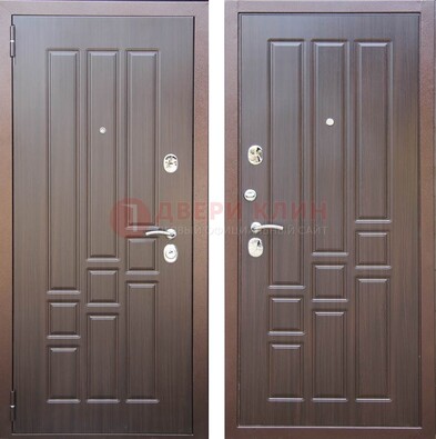 Теплая металлическая дверь с МДФ с двух сторон ДМ-80 в Саранске
