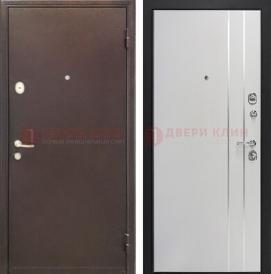 Входная дверь с порошковым покрытием с МДФ с молдингами ДП-232 в Саранске