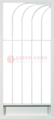Белая металлическая решетчатая дверь ДР-17 в Саранске