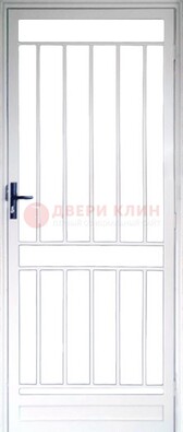 Железная решетчатая дверь белая ДР-32 в Саранске