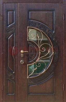 Полуторная железная дверь Винорит в классическом стиле ДСК-272 в Саранске