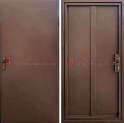 Техническая дверь с порошковым покрытием медный антик с двух сторон ДП-253 в Саранске