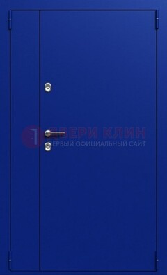 Синяя тамбурная дверь ДТМ-23 в Саранске