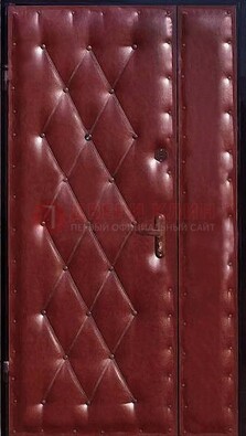 Бордовая тамбурная дверь ДТМ-25 в Саранске