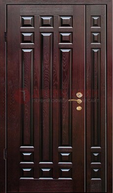 Коричневая металлическая дверь с виноритом ДВТ-20 в Саранске
