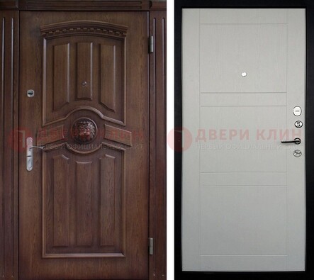 Темная входная дверь с виноритом ДВТ-216 в Саранске