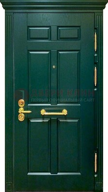 Классическая зеленая дверь с виноритом на улицу ДВТ-248 в Саранске