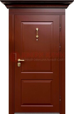 Красная железная дверь винорит для частного дома ДВТ-251 в Саранске