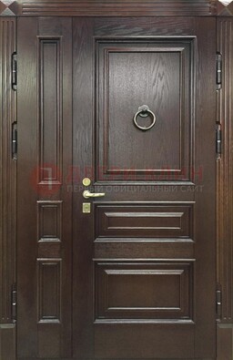 Полуторная металлическая дверь с виноритом ДВТ-253 в Саранске