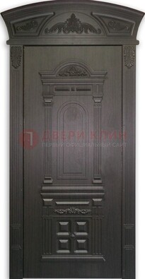 Черная стальная дверь с виноритом ДВТ-31 в Саранске