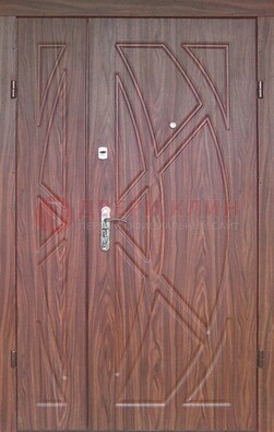 Железная тамбурная полуторная дверь с МДФ ПЛ-7 в Саранске